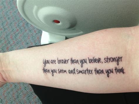 tattoos that mean strength and courage|stronger than you think tattoo.